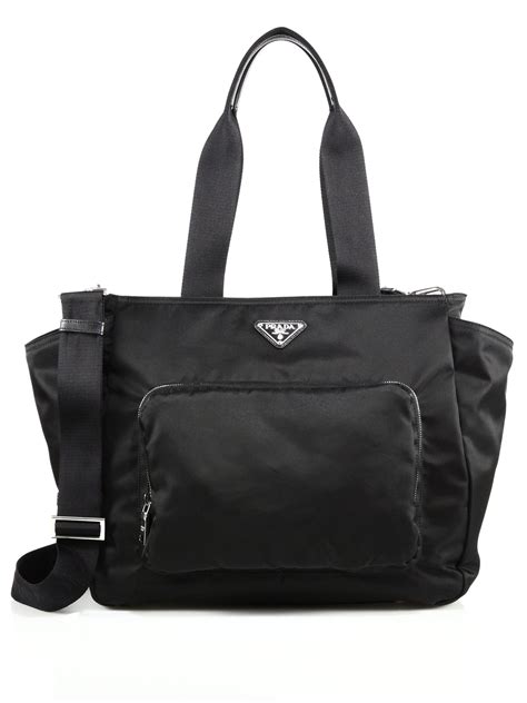 black prada diaper bag